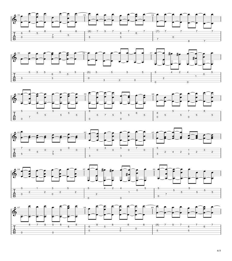 Passacaglia - Handel / Halvorsen Acoustic Guitar scores gallery preview page 4