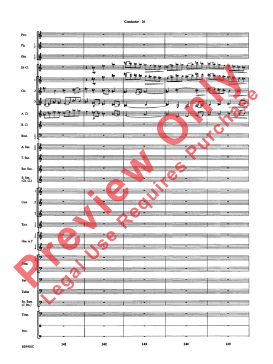 Symphony No. 3 for Band Concert Band scores gallery preview page 29