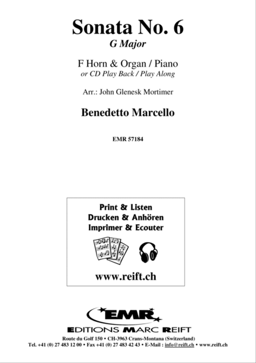 Sonata No. 6 Horn scores gallery preview page 2
