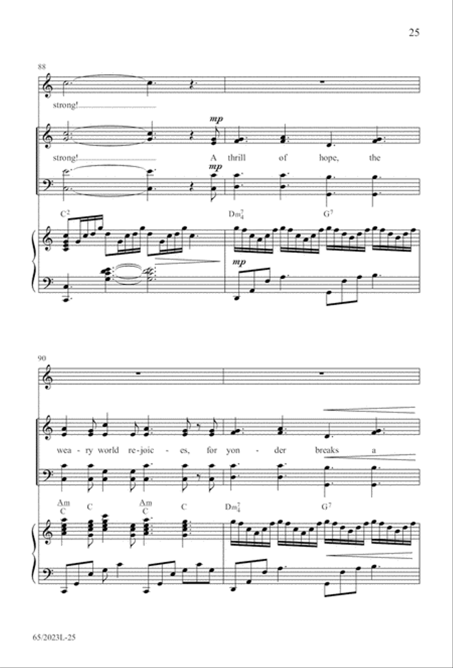 Child of Hope 4-Part scores gallery preview page 26