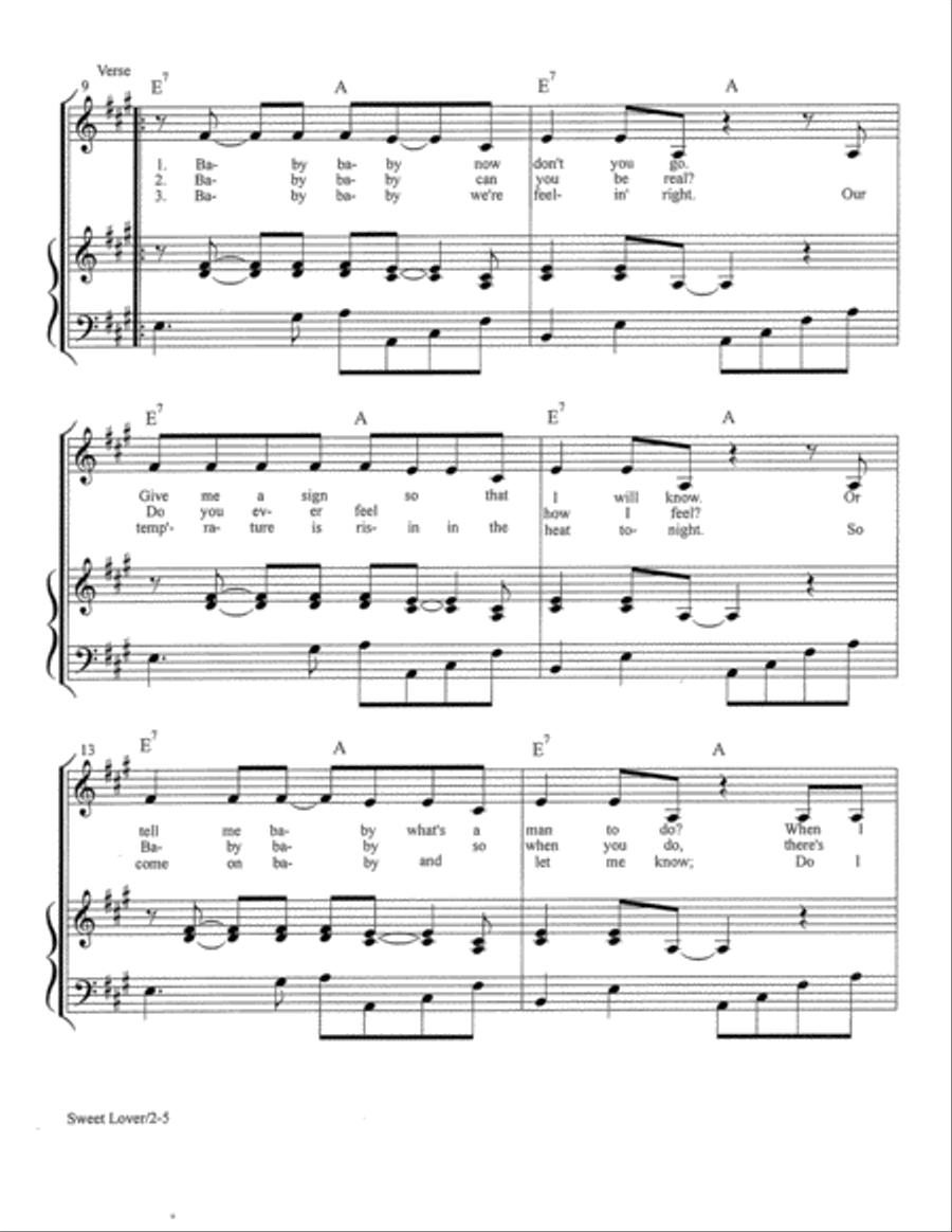 Sweet Lover Voice scores gallery preview page 3