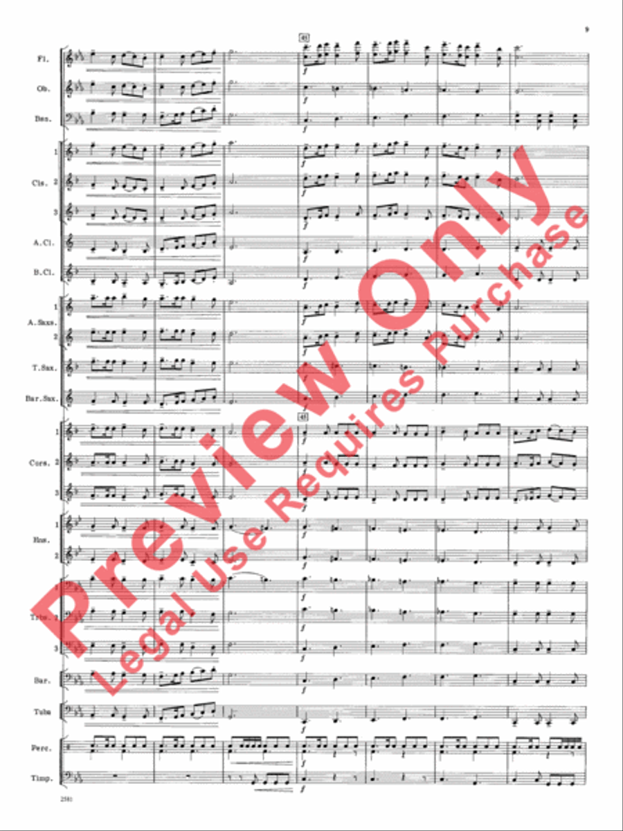 Devil Dance Devil Dance Concert Band scores gallery preview page 10