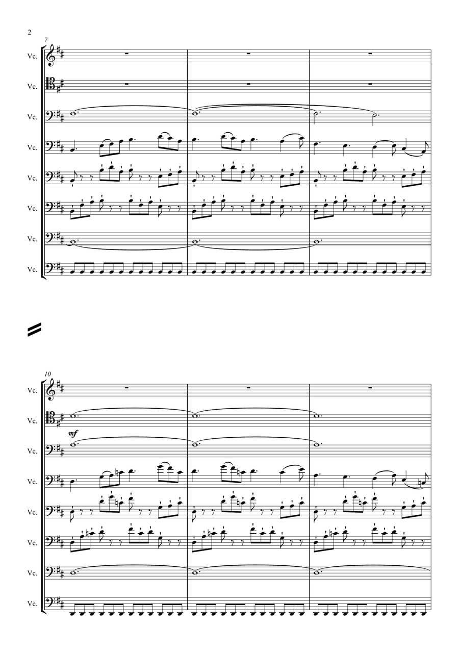 Airwolf Theme String Orchestra scores gallery preview page 2
