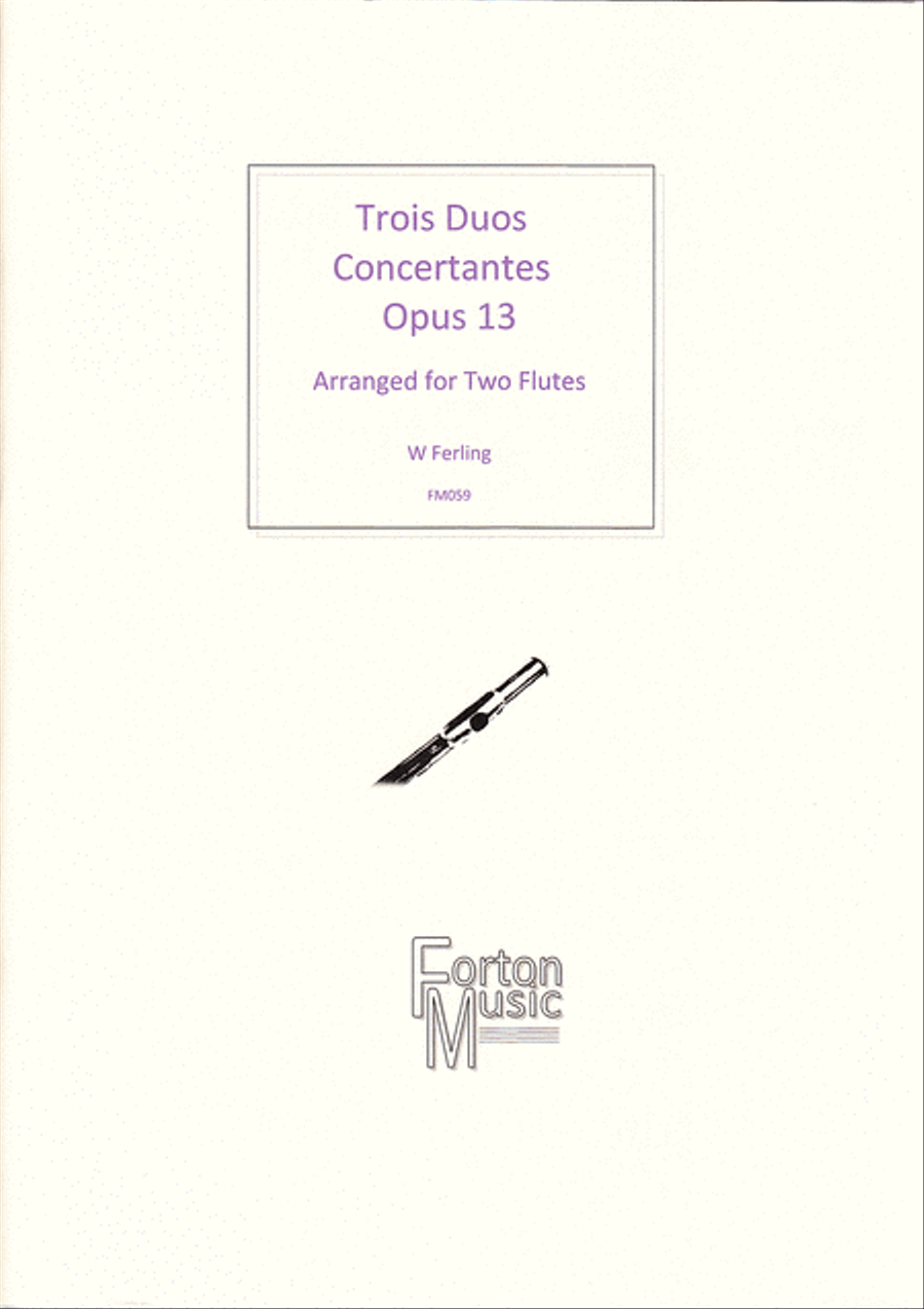 Trois Duos Concertante Flute Duet scores gallery preview page 1