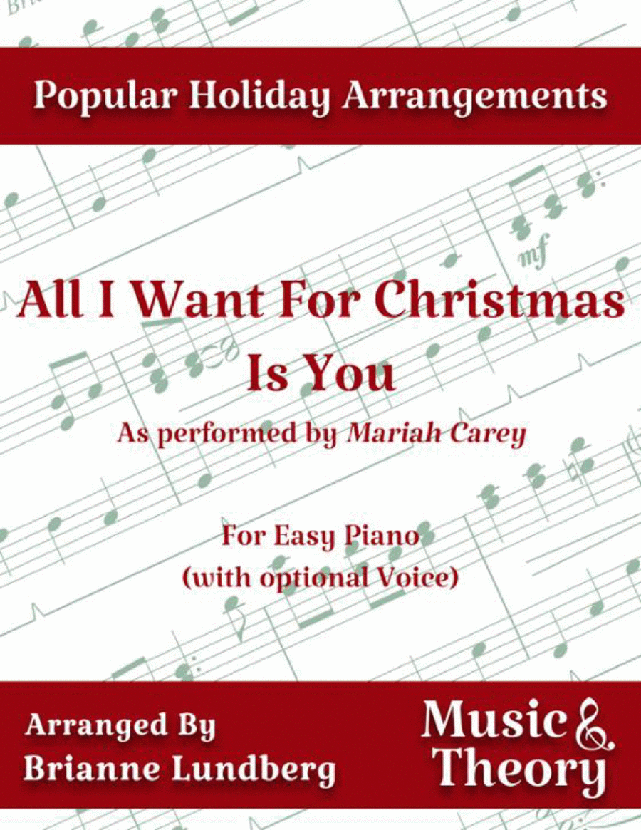All I Want For Christmas Is You Voice scores gallery preview page 1