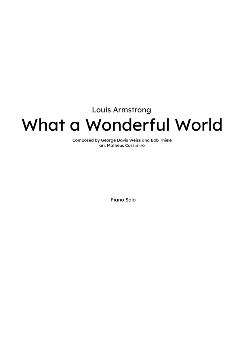 What A Wonderful World image number null