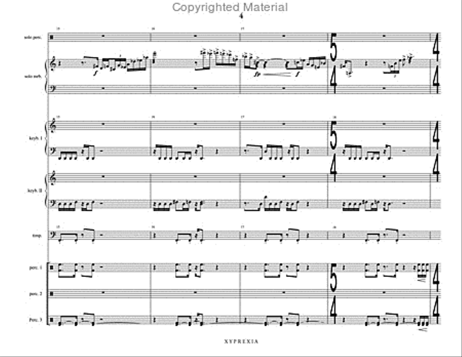 Xyprexia Percussion Ensemble scores gallery preview page 5
