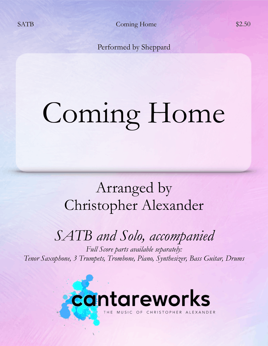 Coming Home 4-Part scores gallery preview page 1