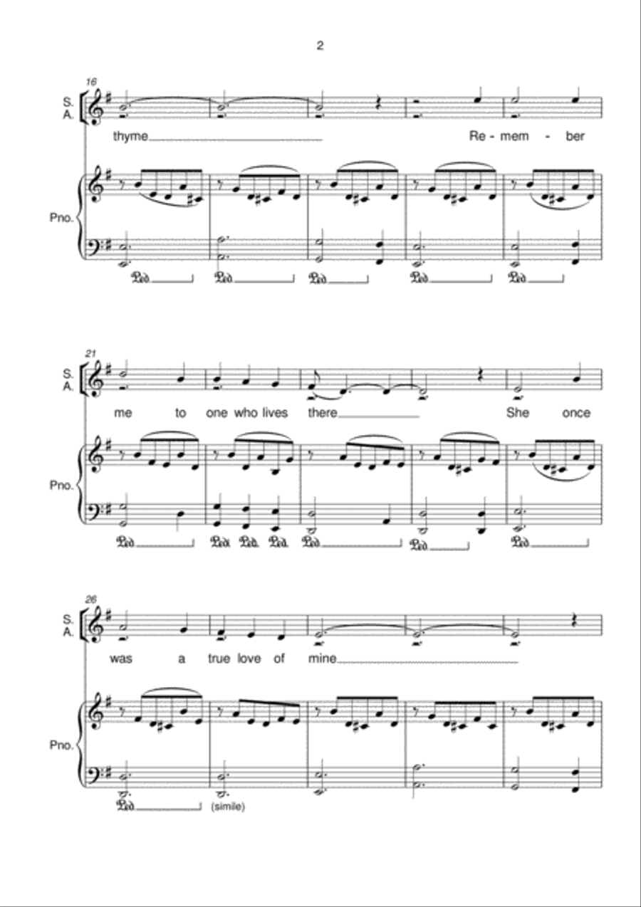 Scarborough Fair/canticle 4-Part scores gallery preview page 3