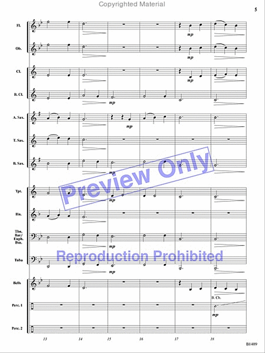 Gentle Winds Concert Band scores gallery preview page 4