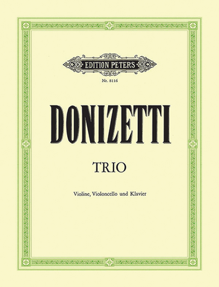 Book cover for Trio for Violin, Violoncello and Piano