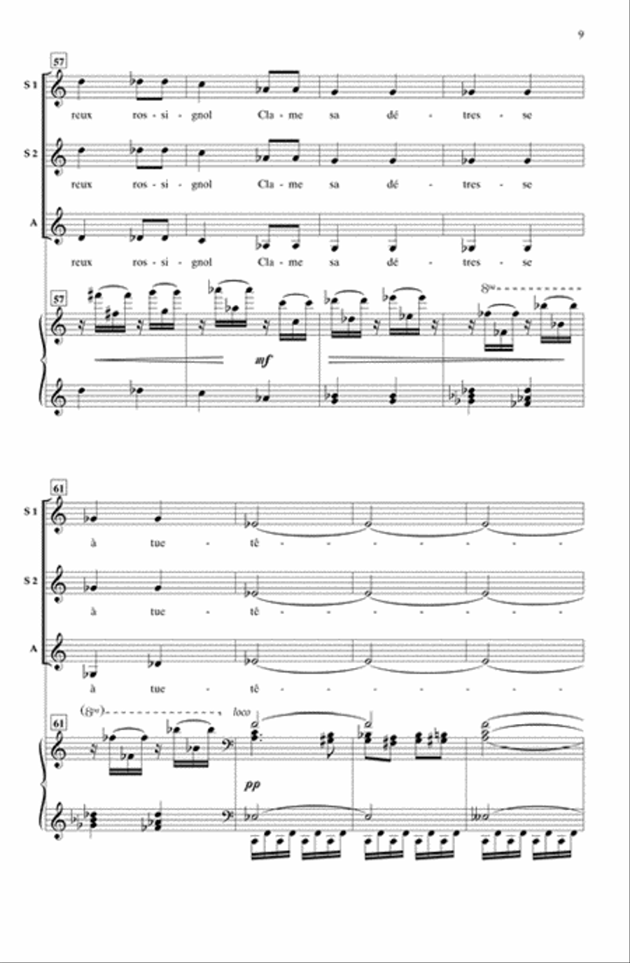 Fantoches (Marionettes) SSA scores gallery preview page 8