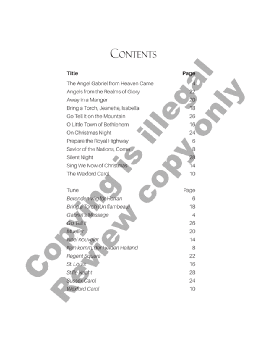 Nativity Scenes Piano Solo scores gallery preview page 3