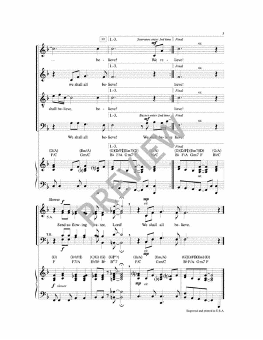 Send Us Flowing Water Choir scores gallery preview page 3