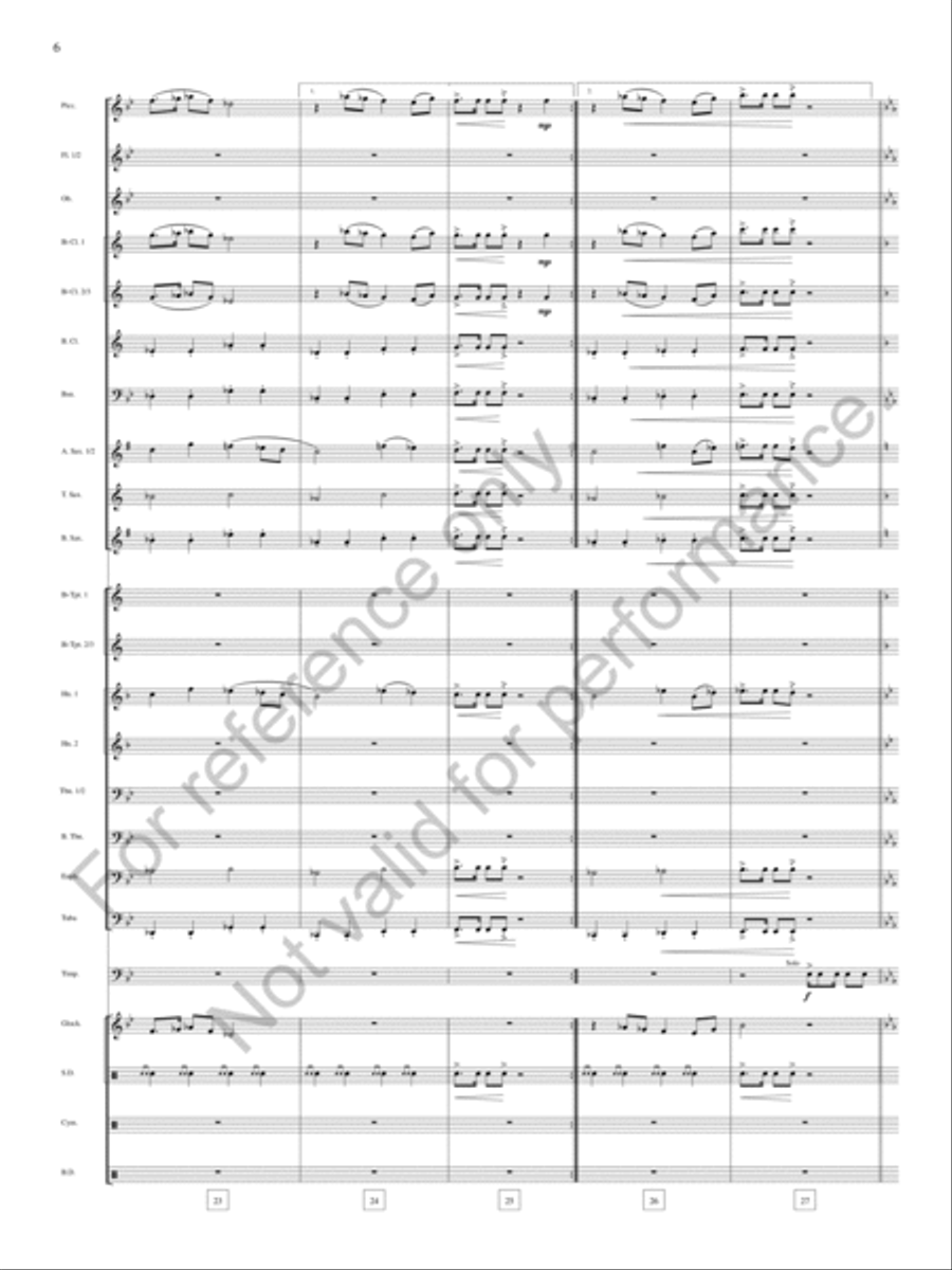 Bound Away Bound Away Concert Band scores gallery preview page 7