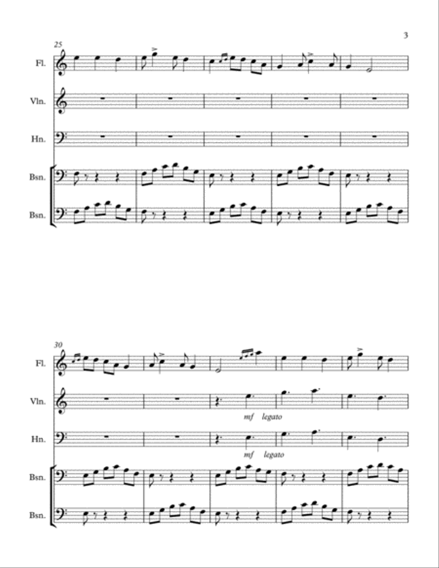 Cacaphony Waltz Cacaphony Waltz Small Ensemble scores gallery preview page 3