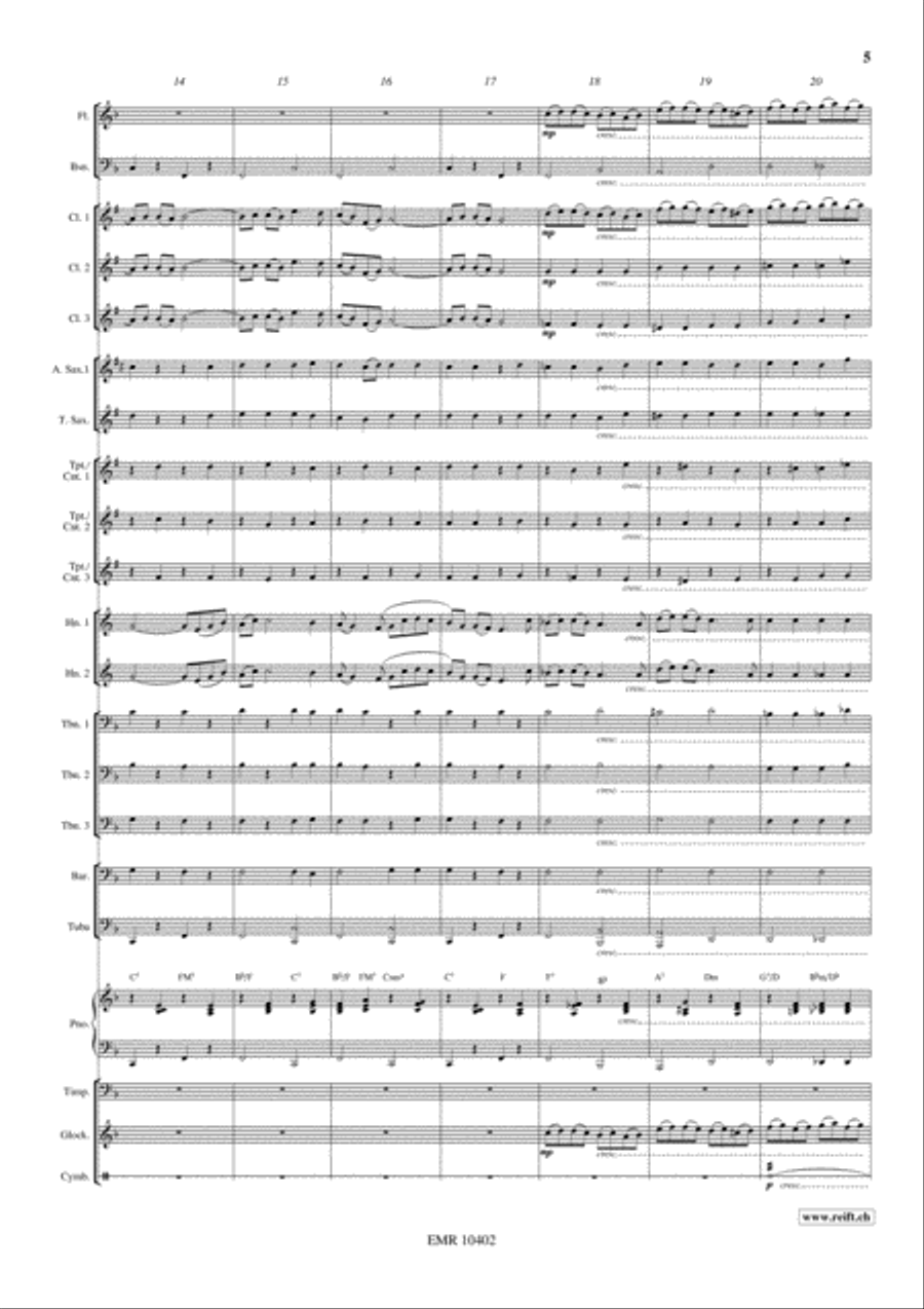 Tristesse Concert Band scores gallery preview page 6