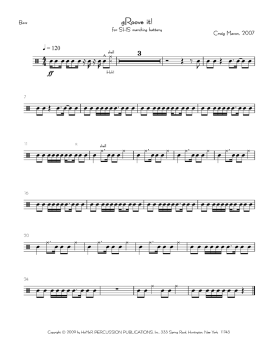 gRoove it! gRoove it! Snare Drum scores gallery preview page 1