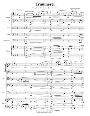 Schumann: Träumerei Op. 15 No. 7 for Piano Sextet