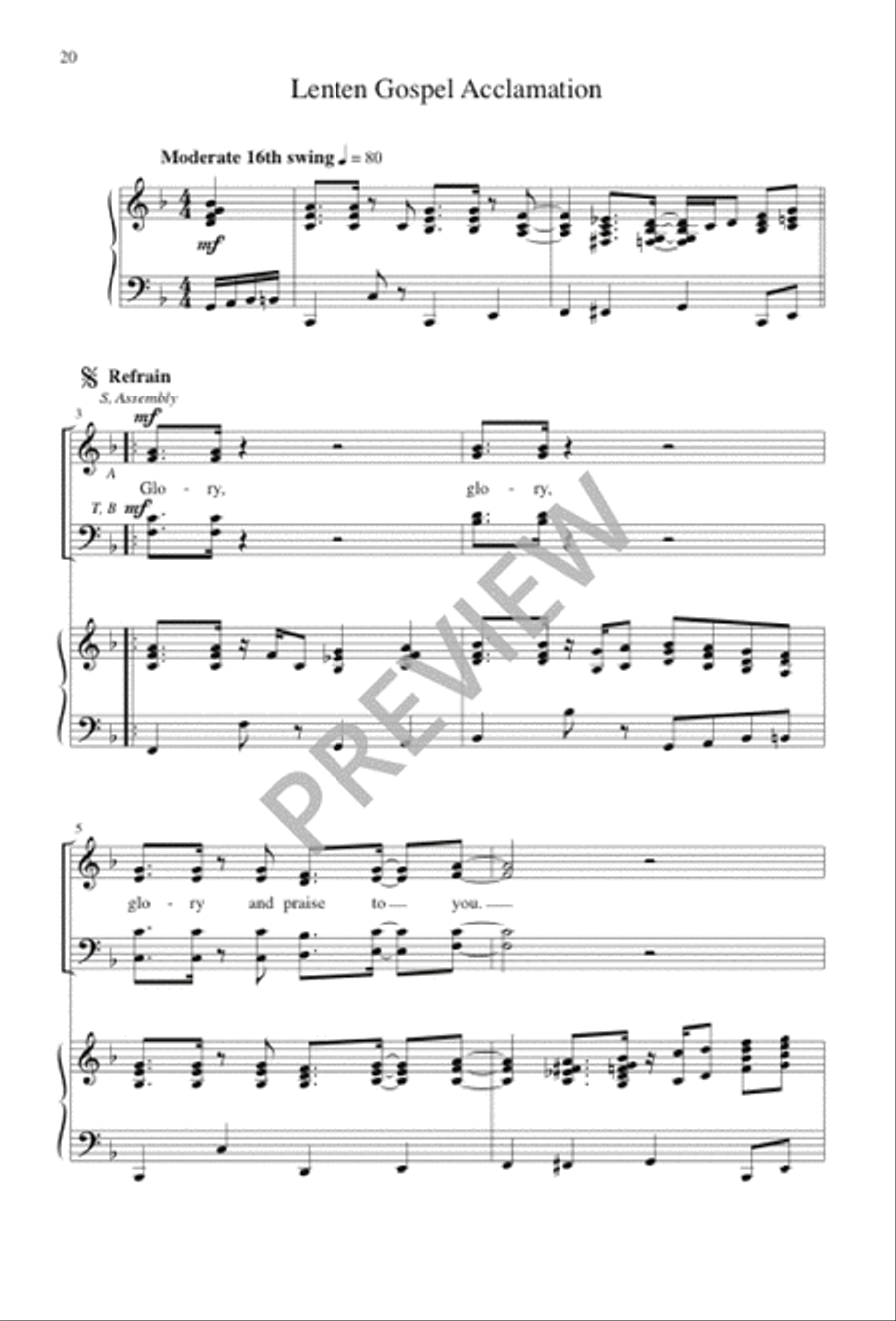 The Sound of My People - Choral / Accompaniment Edition 4-Part scores gallery preview page 21