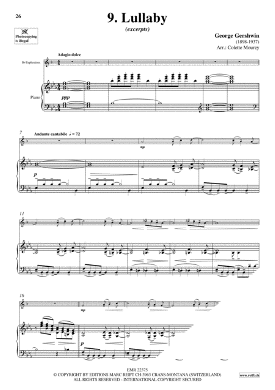 Gershwin 20 Greatest Hits Euphonium scores gallery preview page 11