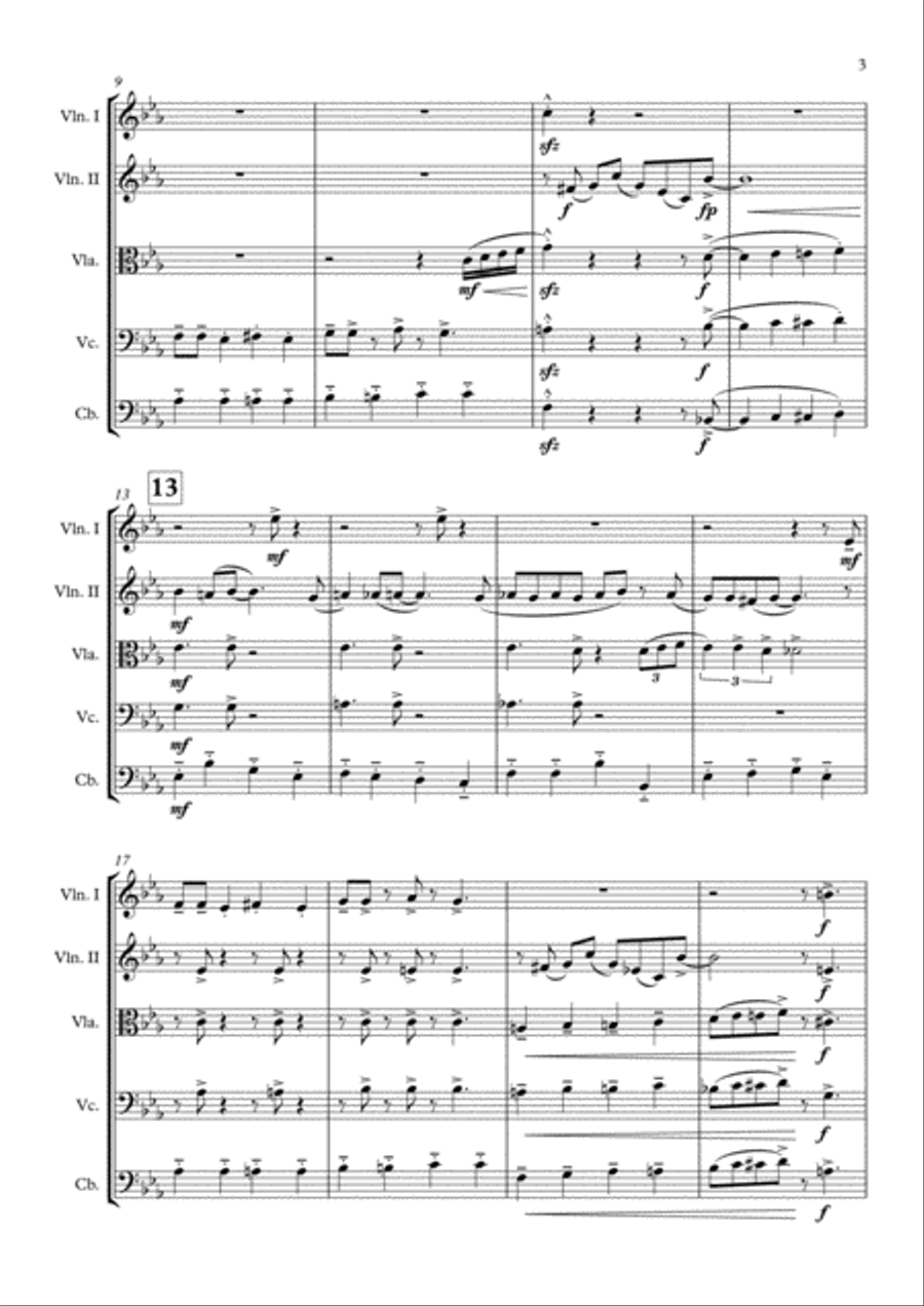 Theme From Family Guy String Quintet scores gallery preview page 4