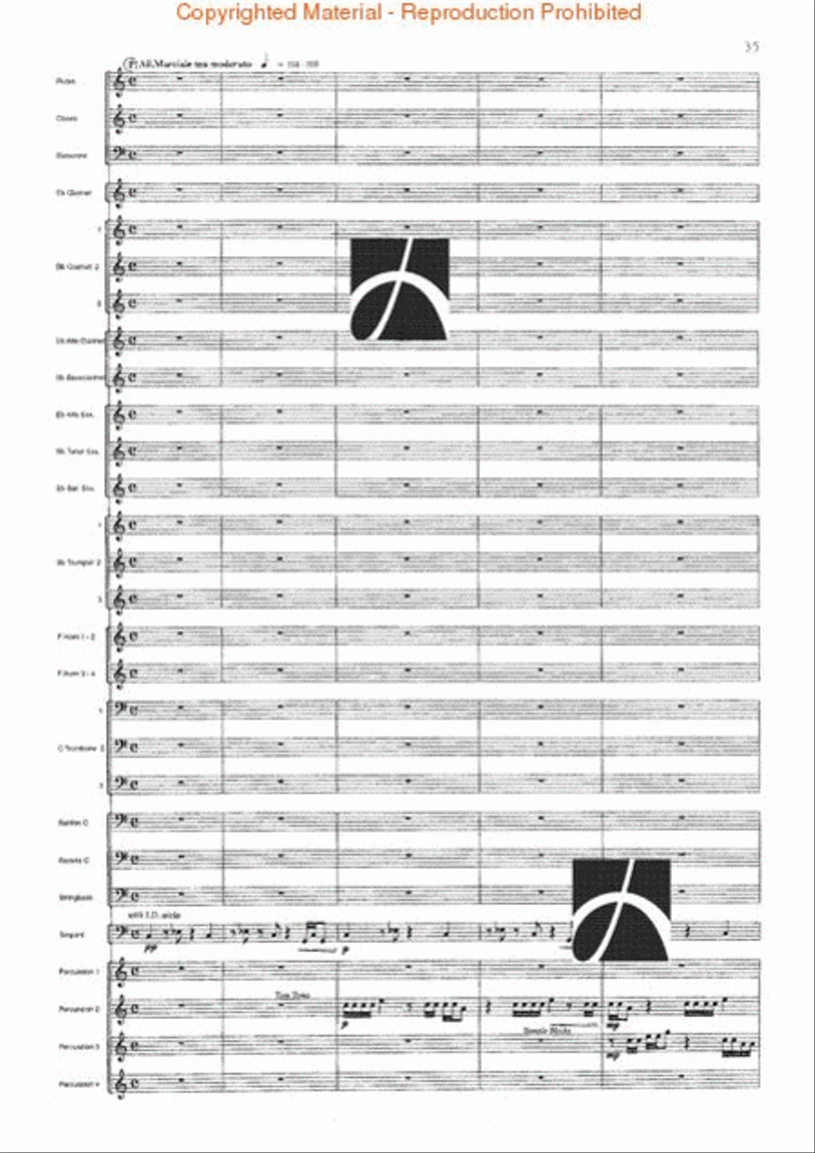 Spartacus Concert Band scores gallery preview page 36