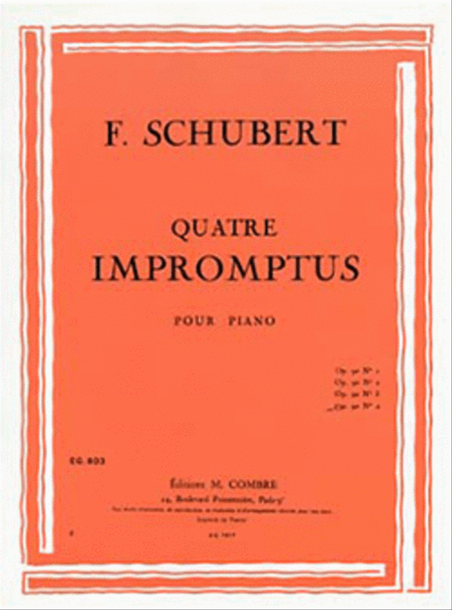 Impromptu Op. 90 No. 4 en Lab maj. Piano Solo scores gallery preview page 1
