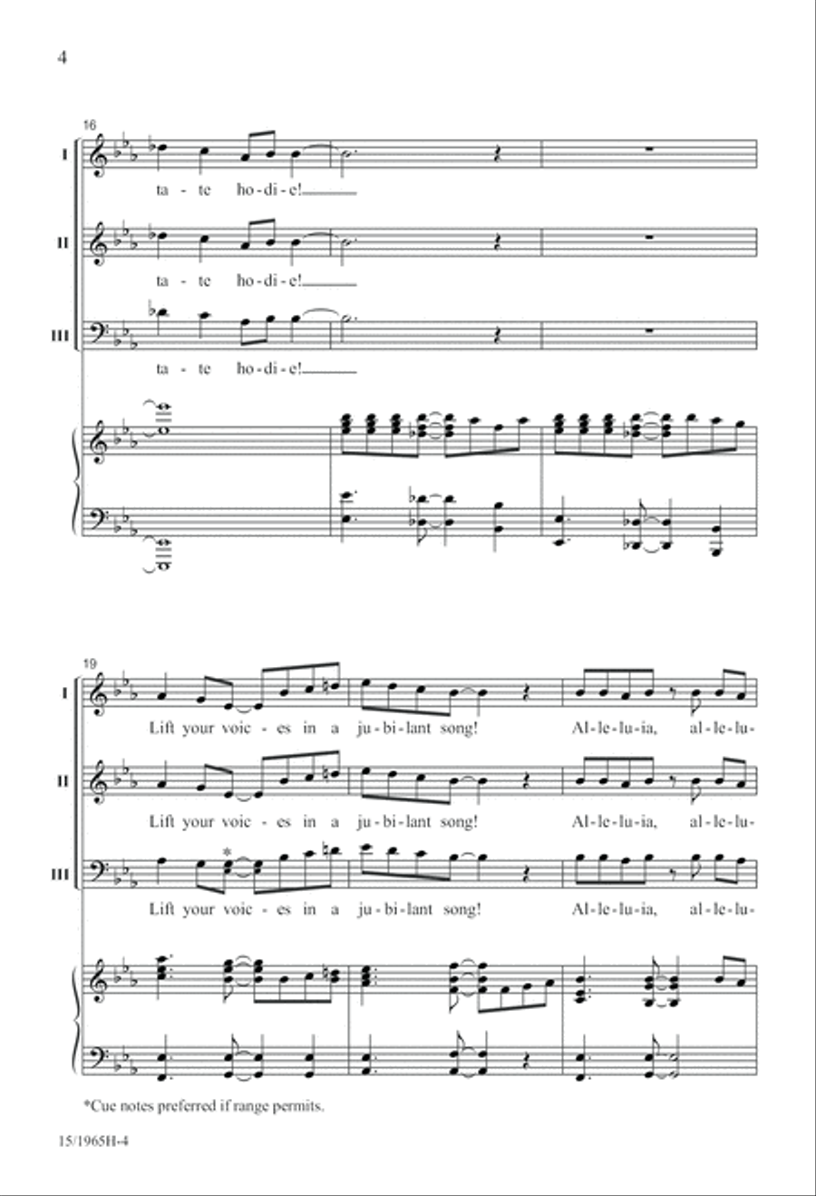 Cantate Hodie! (Sing Today) SSA scores gallery preview page 5
