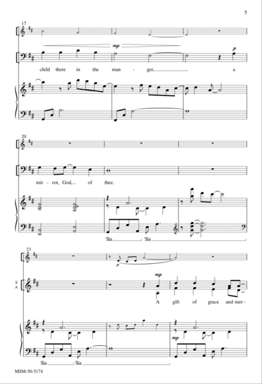 When Christmas Morn Is Dawning 4-Part scores gallery preview page 4