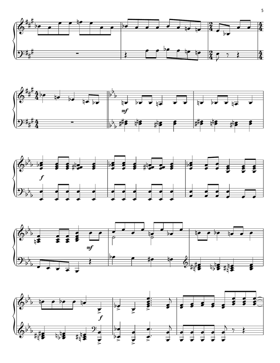 Bohemian Rhapsody Piano Solo scores gallery preview page 5