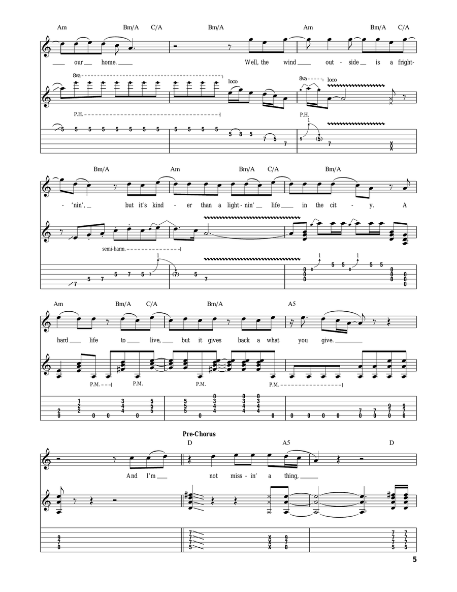 Ridin' The Storm Out Acoustic Guitar scores gallery preview page 5