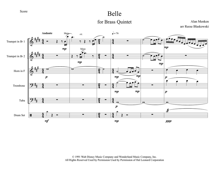 Belle Small Ensemble scores gallery preview page 1