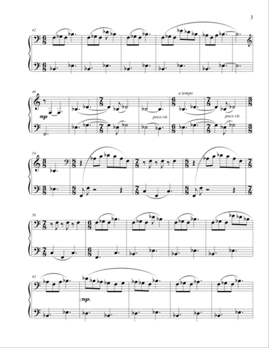 If Only Knowing – for piano Piano Solo scores gallery preview page 4