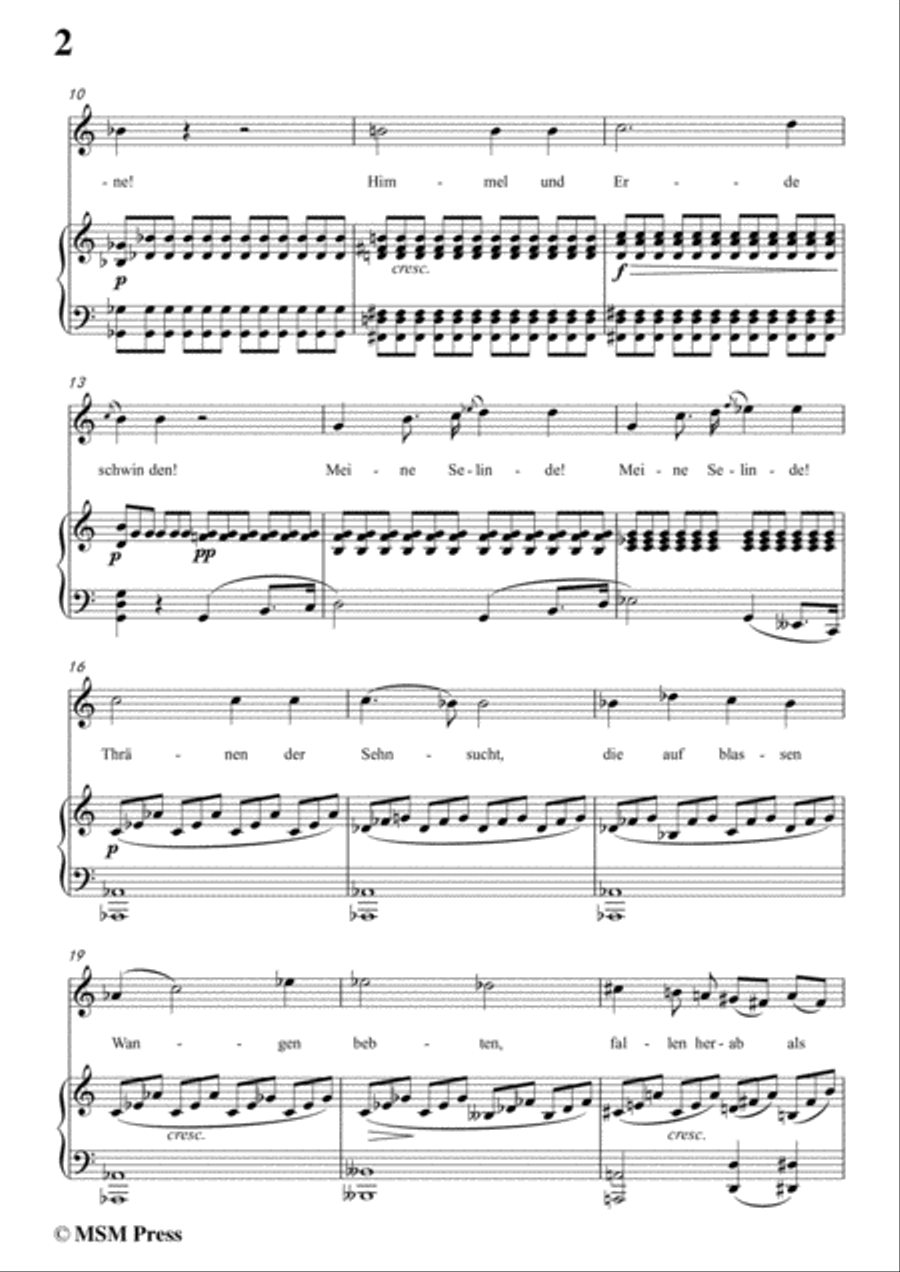 Schubert-Stimme der Liebe,in C Major,for Voice&Piano Voice scores gallery preview page 4