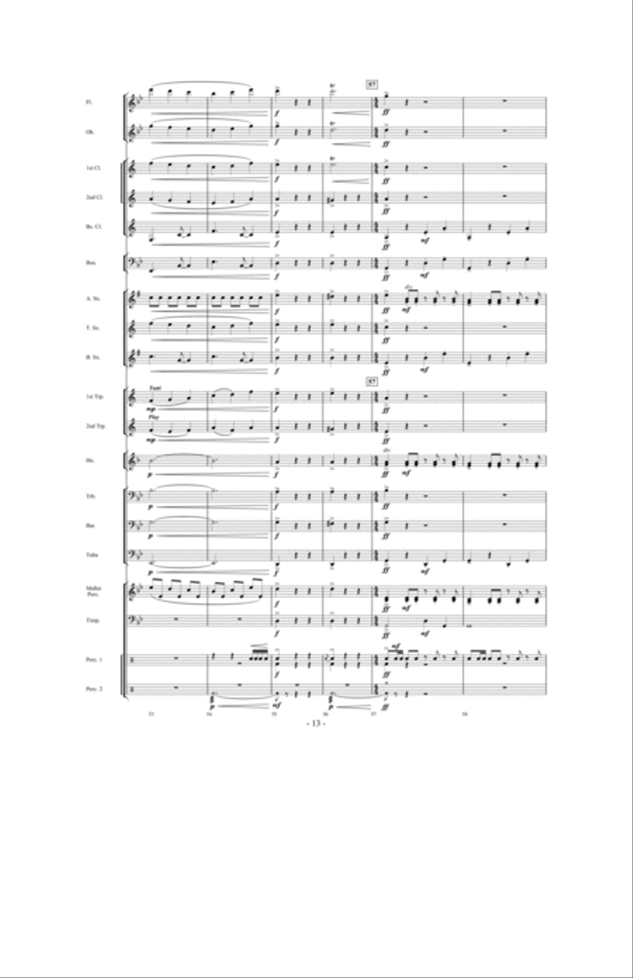 Danza Del Fuego Danza Del Fuego Concert Band scores gallery preview page 12