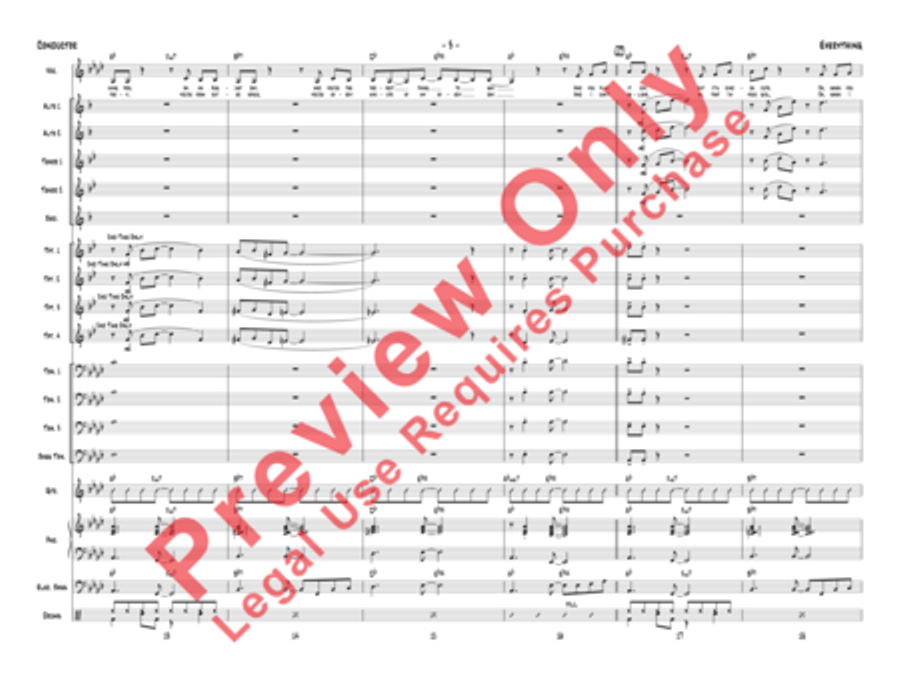 Everything (score only) Jazz Ensemble scores gallery preview page 6