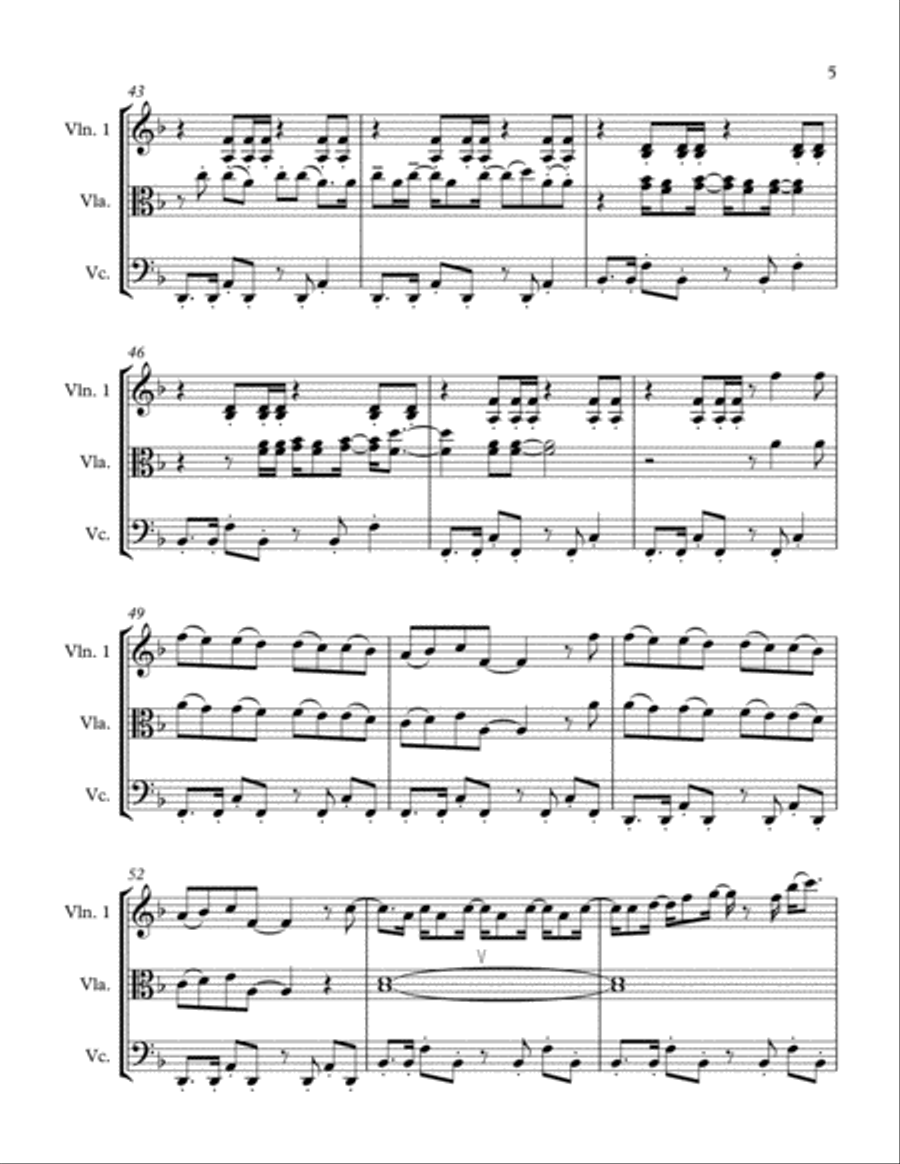 Just The Way You Are String Trio scores gallery preview page 6