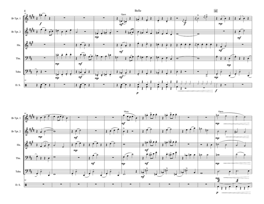 Belle Small Ensemble scores gallery preview page 4