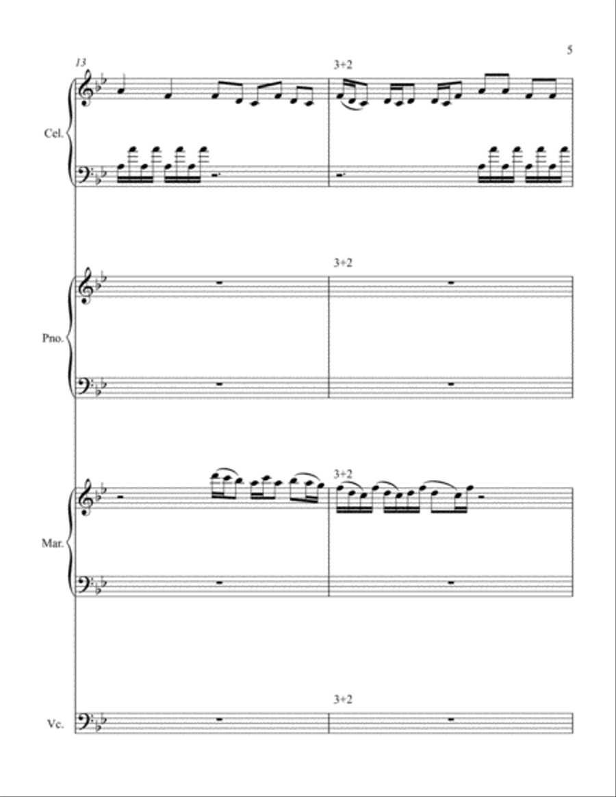 A Theme from Cinema Paradiso Small Ensemble scores gallery preview page 5