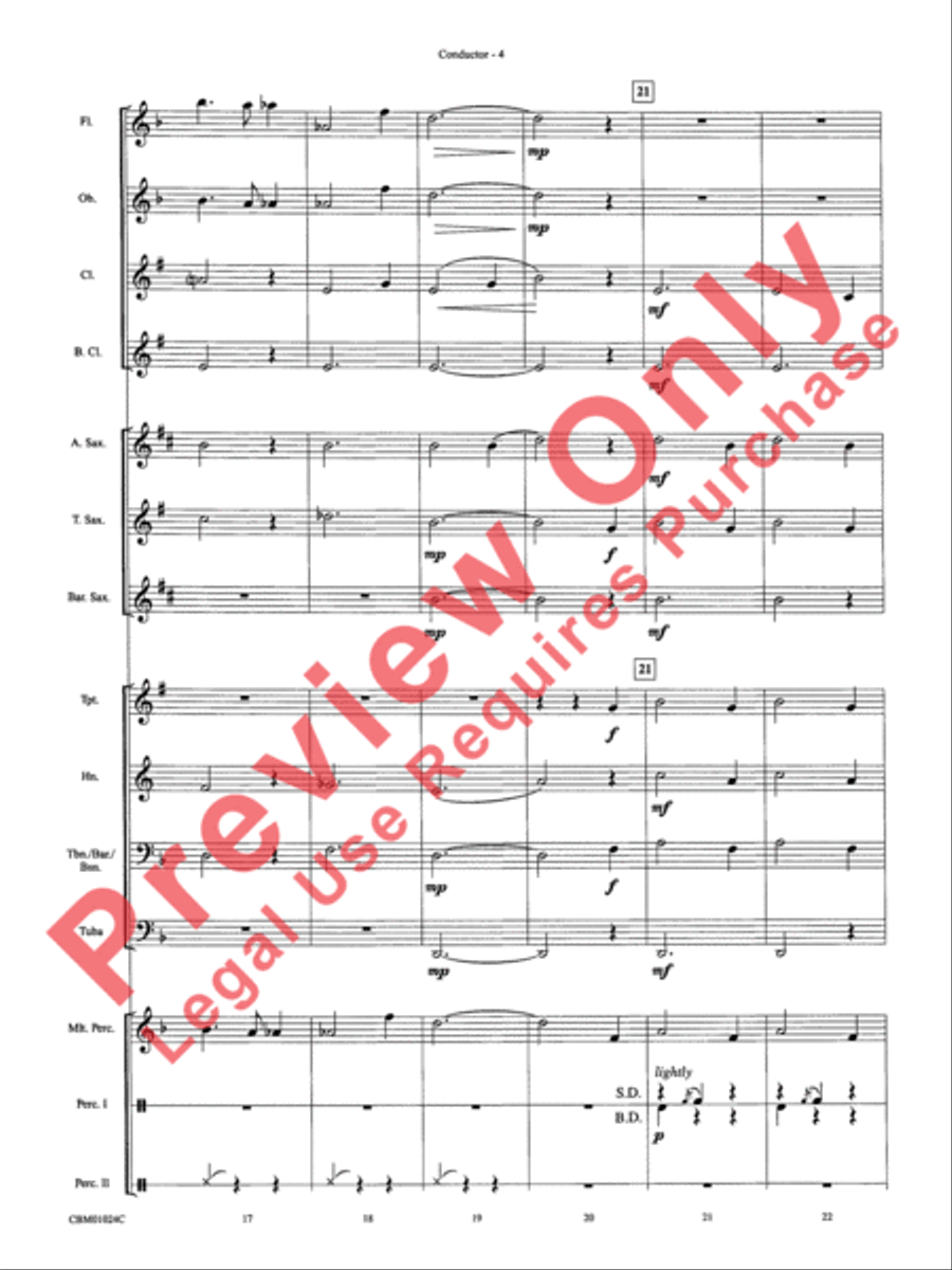 Harry's Wondrous World & Hedwig's Theme (Themes) Concert Band scores gallery preview page 7