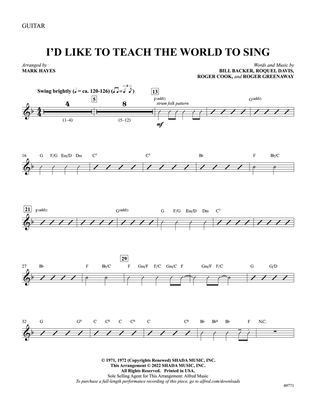 I'd Like to Teach the World to Sing: Guitar