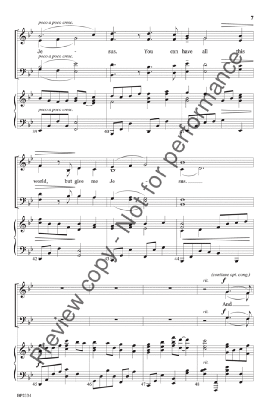 Give Me Jesus - Manor 4-Part scores gallery preview page 8