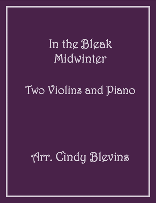 In the Bleak Midwinter, Two Violins and Piano