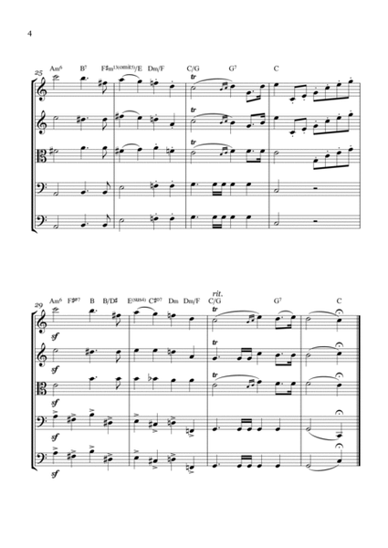 Wedding March - For String Quintet - With chords image number null