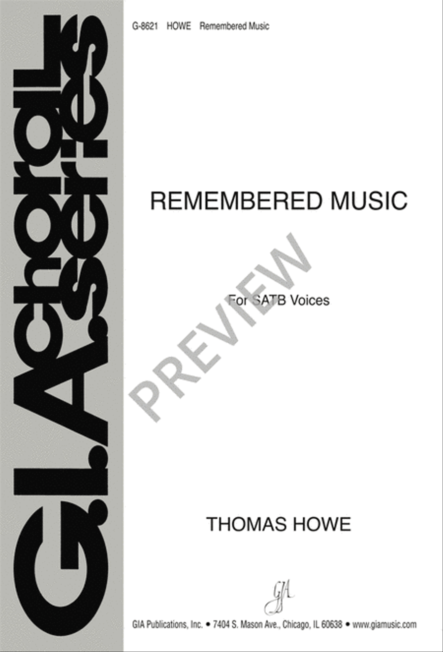 Remembered Music Remembered Music 4-Part scores gallery preview page 2