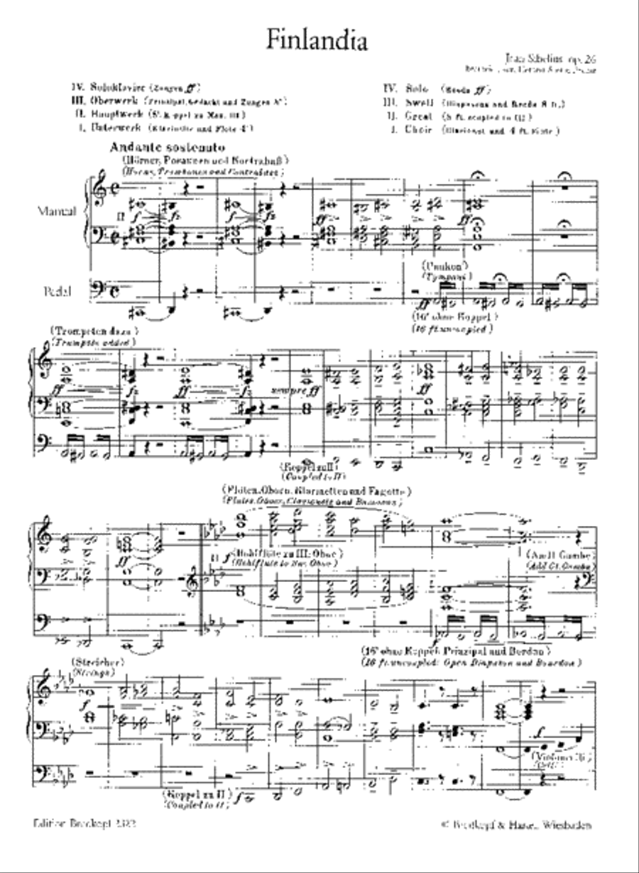 Finlandia Op. 26 Finlandia Op. 26 Organ scores gallery preview page 2