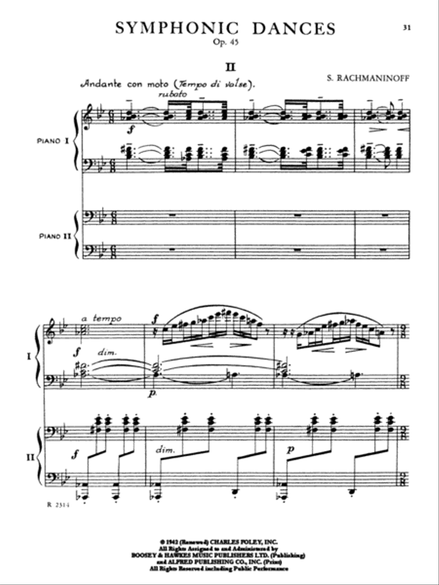 Symphonic Dances, Op. 45 Symphonic Dances, Op. 45 Small Ensemble scores gallery preview page 3