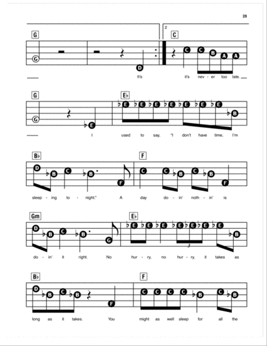Never Too Late (from The Lion King 2019) Electronic Keyboard scores gallery preview page 4