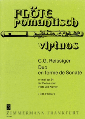 Duo en forme de Sonate E minor Op. 94